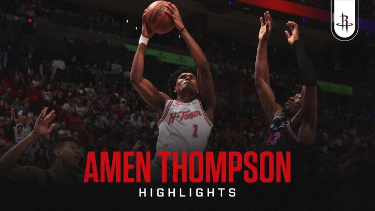 Amen Thompson (20 points) Highlights vs. Miami Heat