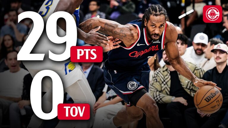 Kawhi Leonard Drops 29 PTS in 23 Minutes with No Turnovers