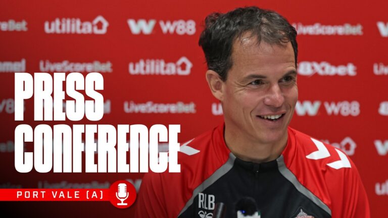 Port Vale vs Sunderland AFC Régis Le Bris’ Emirates FA Cup Press Conference