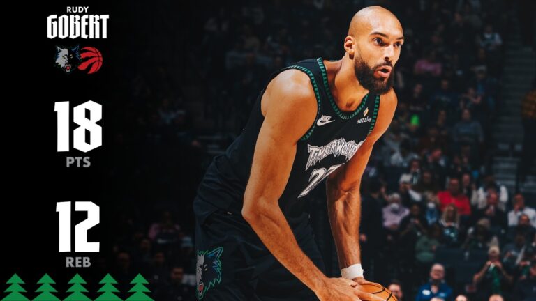 Rudy Gobert DOUBLE-DOUBLE, 18 PTS & 12 REB Against Toronto 03.05.26