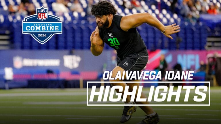 Olaivavega Ioane’s 2026 NFL Scouting Combine Workout