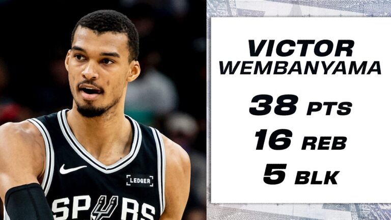 Victor Wembanyama 38 points Highlights vs Detroit Pistons