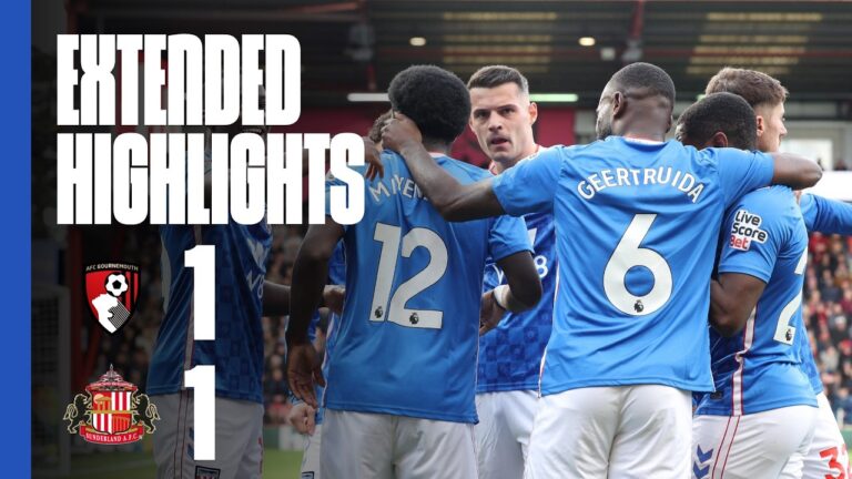 Extended Premier League Highlights AFC Bournemouth 1 – 1 Sunderland AFC
