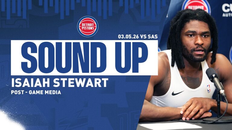 Post-Game Press Conference: Isaiah Stewart Pistons vs. Spurs  03.05.26