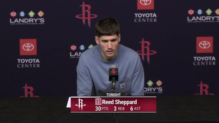 Press Conference by Reed Sheppard vs Warriors