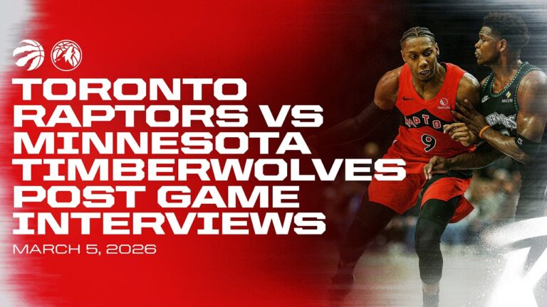Toronto Raptors Full Media Availabilities Post Game at Timberwolves March 05, 2026