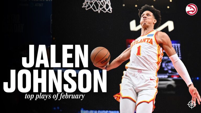 Jalen Johnson Top Plays of the Month Atlanta Hawks Highlights