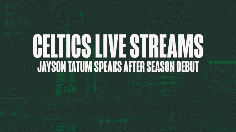 LIVE: Jayson Tatum Speaks After Season Debut