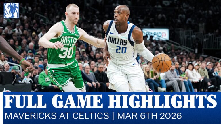 Mavericks Highlights at Boston Celtics March 6, 2026