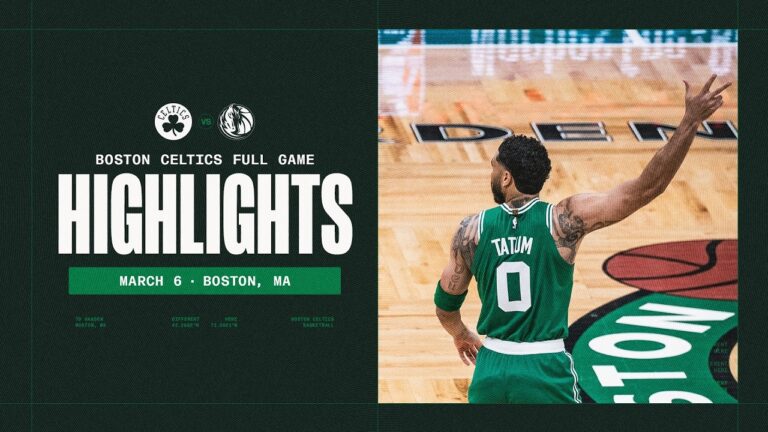 The Boston Celtics take down the Dallas Mavericks 110-120