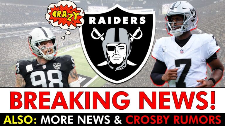 Raiders Fans FINALLY Get The News Theyve Been Waiting For: Geno Smith Cut, Maxx Crosby Trade rumors