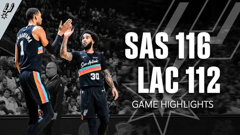 Spurs Complete 25-Point Comeback Win vs. LA Clippers