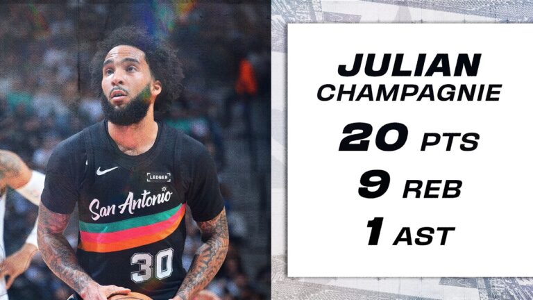 Julian Champagnie’s Big Third Quarter Helps Lift Spurs Over Clippers