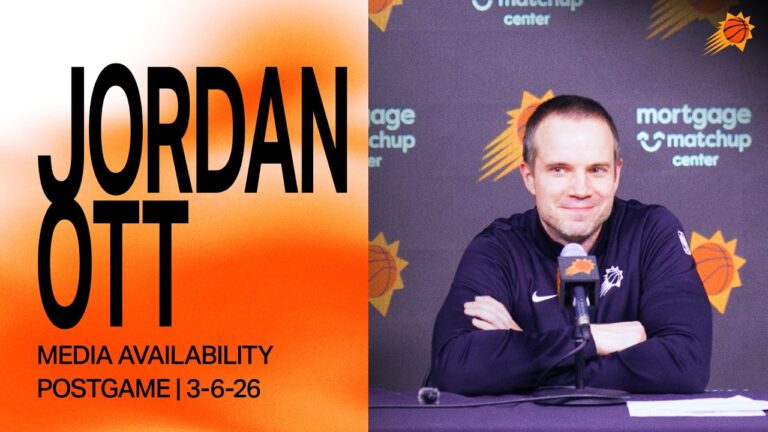 Head Coach Jordan Ott Postgame Media Availability Phoenix Suns 3-6-26