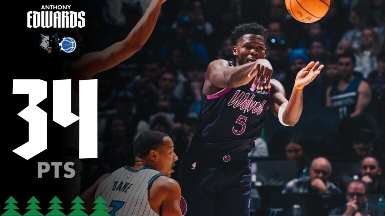 Anthony Edwards Scores 34 Points Against Orlando Magic 03.07.26