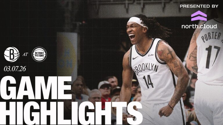 HIGHLIGHTS: Nets COMPLETE 5th Largest Comeback in Franchise History in 107-105 victory over Detroit