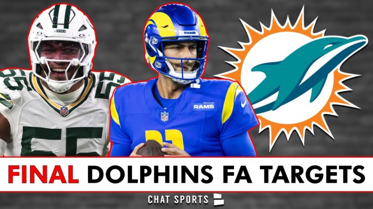 FINAL Miami Dolphins Free Agent Targets