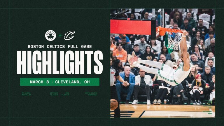 The Boston Celtics take the first win of their road trip against the Cleveland Cavaliers 109-98.