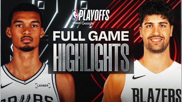 2 SPURS at 7 TRAIL BLAZERS FULL GAME 1 HIGHLIGHTS April 26, 2026