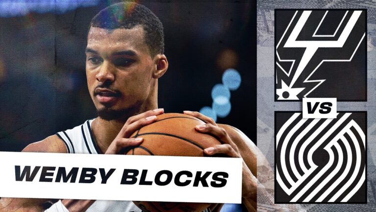 All Of Wemby’s Blocks From Round 1!!!