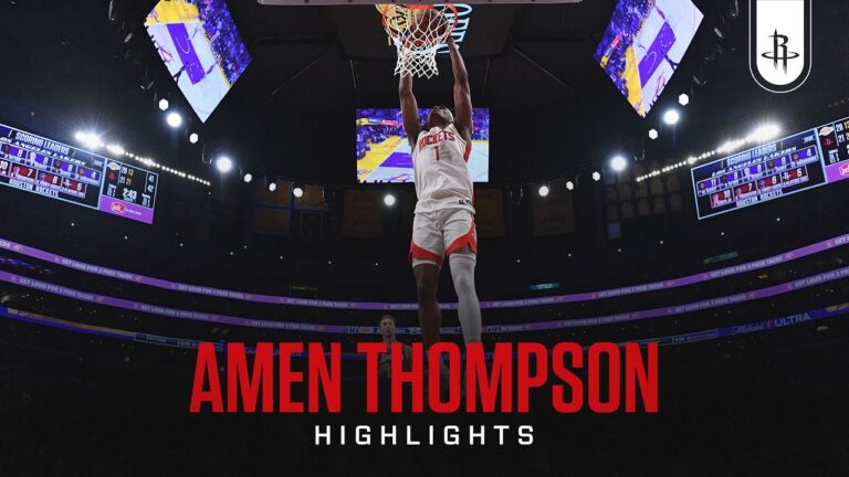 Amen Thompson (15 points) Highlights vs. Los Angeles Lakers