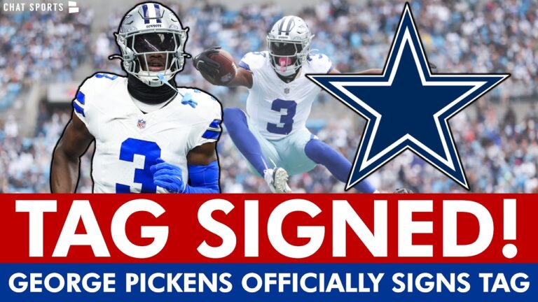 BREAKING: George Pickens OFFICIALLY Signs Franchise Tag With The Dallas Cowboys Cowboys News