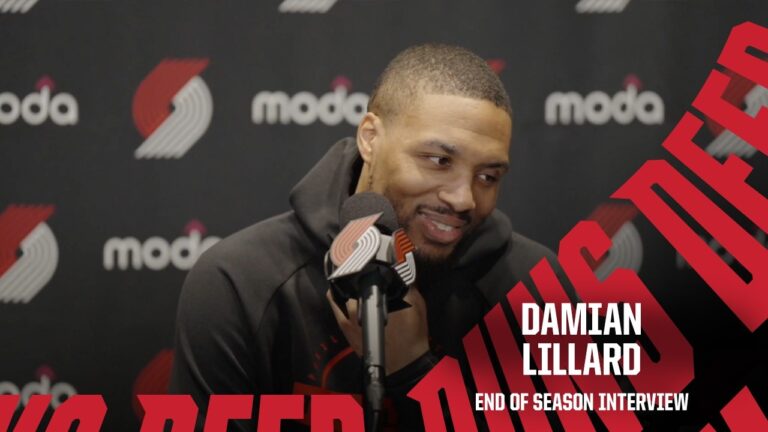 Damian Lillard 2025-26 End of Season Interview Portland Trail Blazers April 30, 2026