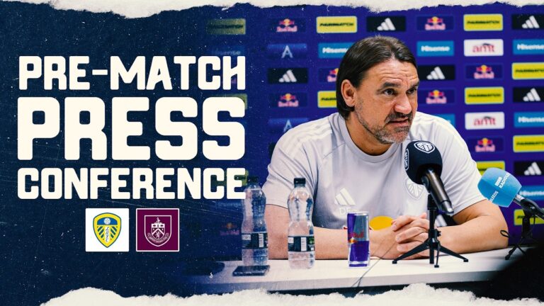 Daniel Farke press conference Leeds United v Burnley Premier League