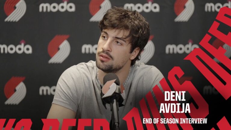 Deni Avdija 2025-26 End of Season Interview Portland Trail Blazers April 30, 2026