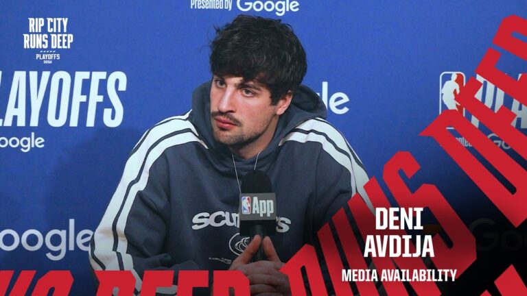 Deni Avdija Postgame Media Availability Trail Blazers vs Spurs Playoffs Game 4 April 26, 2026