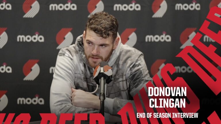 Donovan Clingan 2025-26 End of Season Interview Portland Trail Blazers April 30, 2026
