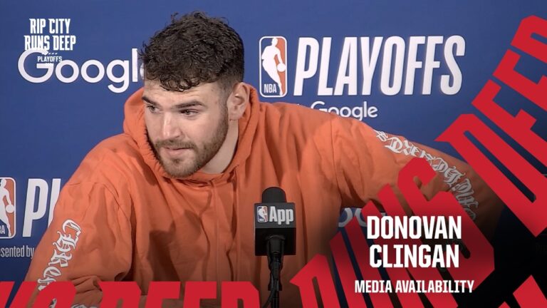 Donovan Clingan Talks Trail Blazers Season Portland Trail Blazers April 28, 2026