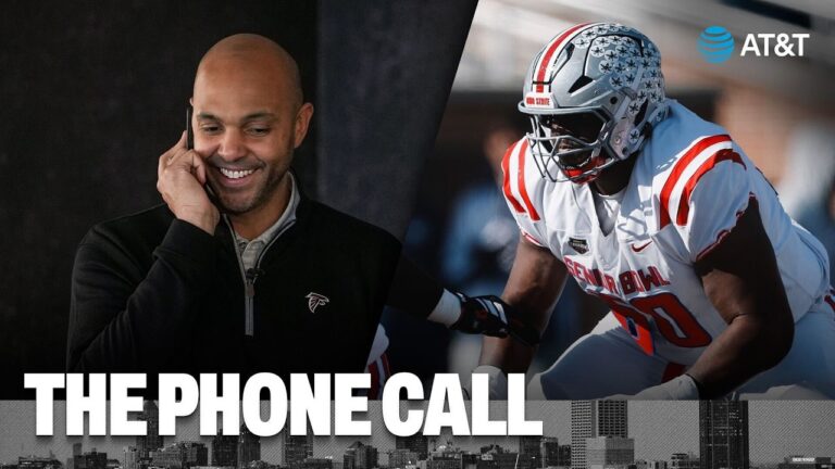 Ethan Onianwa gets the phone call 2026 NFL Draft Atlanta Falcons