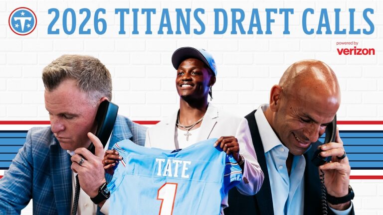Every Titans Draft Pick Gets the Call 2026 NFL Draft