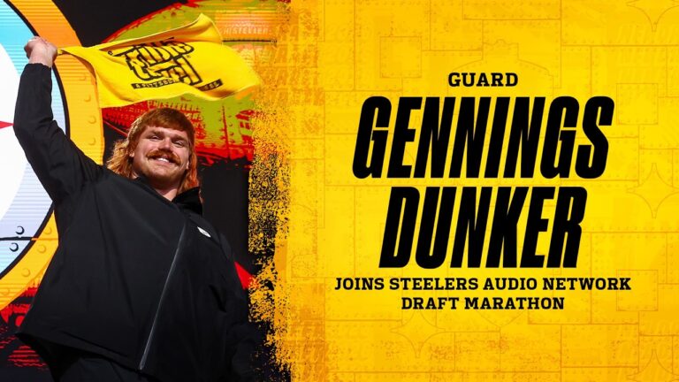 G Gennings Dunker on being drafted to the Steelers Steelers Audio Network Draft Marathon