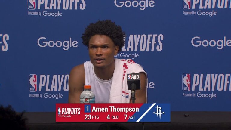 Game 4 Press Conference by Amen Thompson