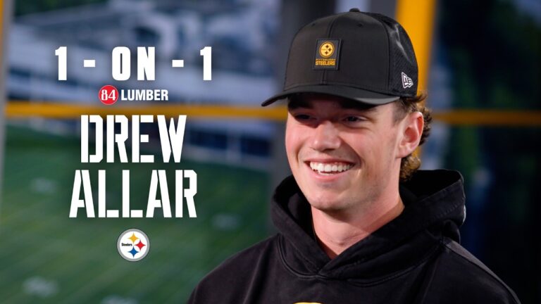I was really excited when I saw the 412 pop up 1-on-1 with QB Drew Allar Pittsburgh Steelers