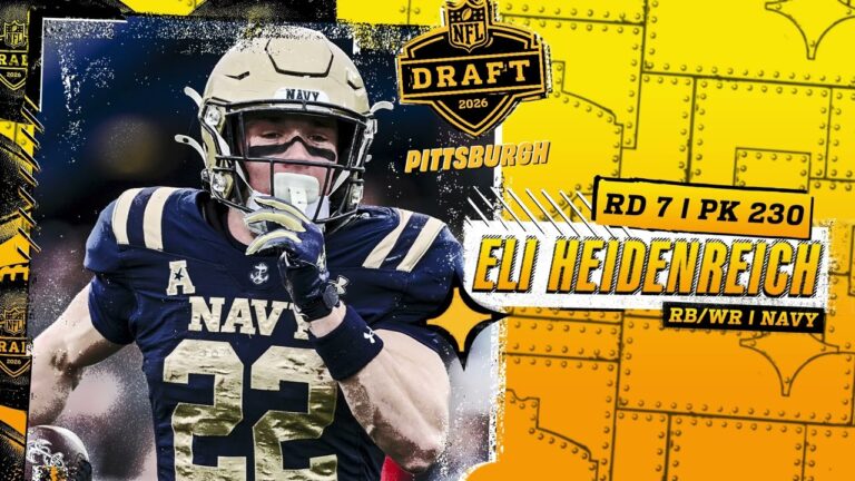 Immediate reaction to Steelers pick of RB WR Eli Heidenreich Steelers Audio Network