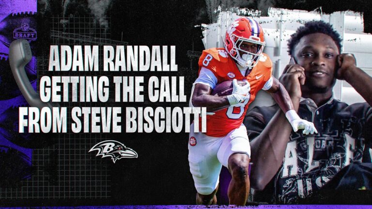 Inside the Ravens’ Draft Call to Adam Randall Baltimore Ravens