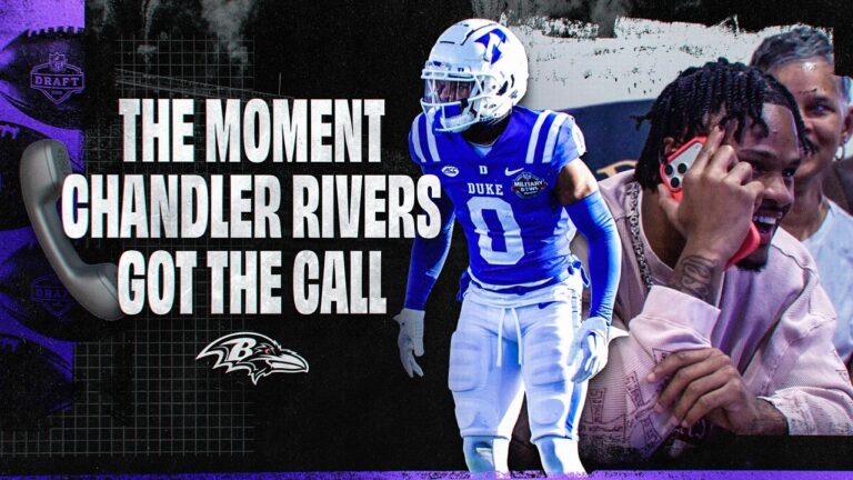 Inside the Ravens’ Draft Call to Chandler Rivers Baltimore Ravens