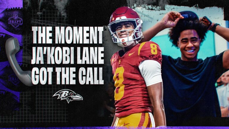 Inside the Ravens’ Draft Call to Ja’Kobi Lane Baltimore Ravens