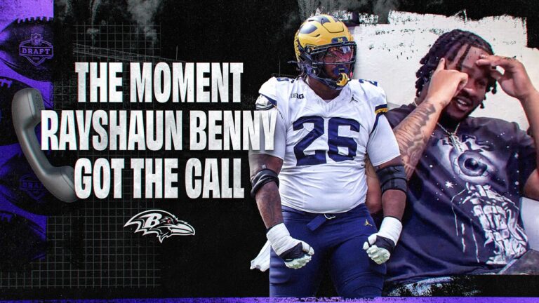 Inside the Ravens’ Draft Call to Rayshaun Benny Baltimore Ravens
