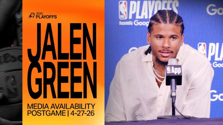 Jalen Green Postgame Media Availability Phoenix Suns NBA Playoffs 4-27-26