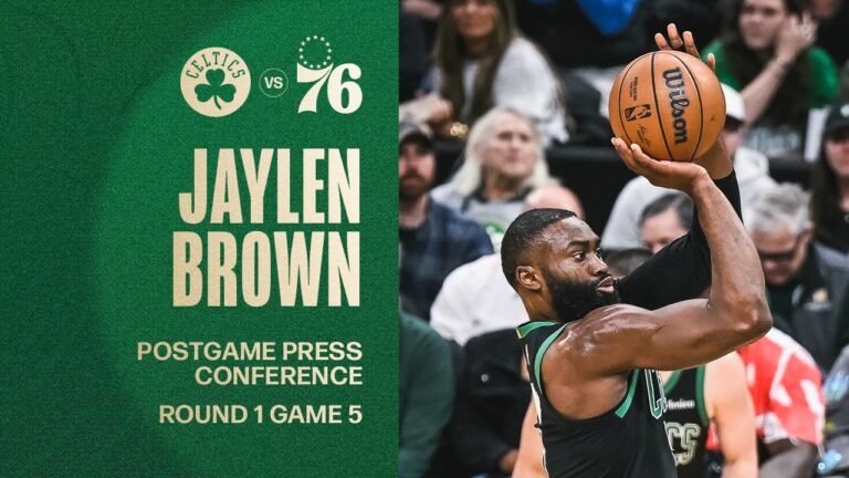 Jaylen Brown Postgame Media Availability: Round 1 Game 5 vs. Philadelphia 76ers