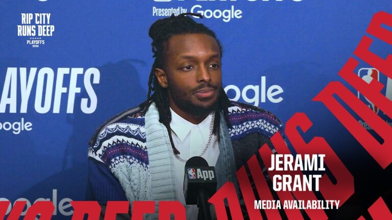 Jerami Grant Postgame Media Availability Trail Blazers vs Spurs Playoffs Game 4 April 26, 2026