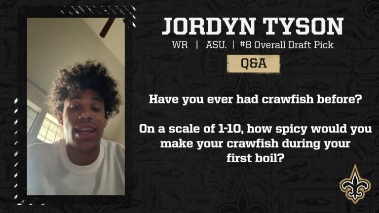 Jordyn Tyson answers fans questions 2026 NFL Draft