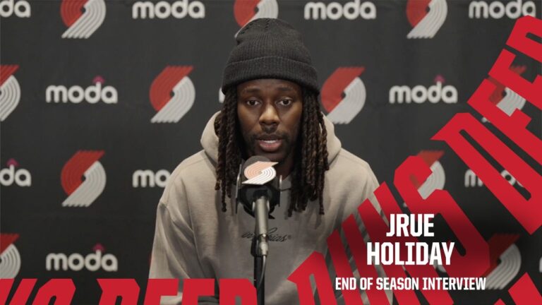Jrue Holiday 2025-26 End of Season Interview Portland Trail Blazers April 30, 2026