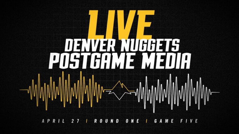 LIVE: Denver Nuggets Postgame Press Conference After Game Five Win Vs. MIN
