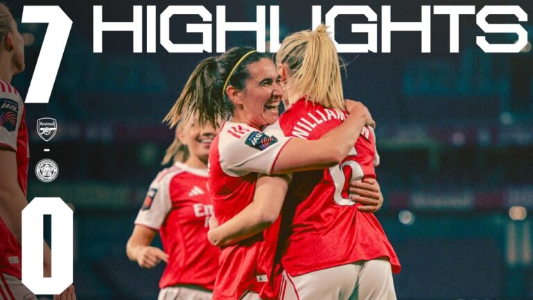 MAGNIFICENT SEVEN-GOAL WIN Arsenal vs Leicester City (7-0) WSL