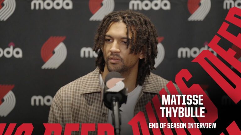 Matisse Thybulle 2025-26 End of Season Interview Portland Trail Blazers April 30, 2026